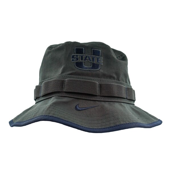 Nike U-State Gray and Navy Beanie